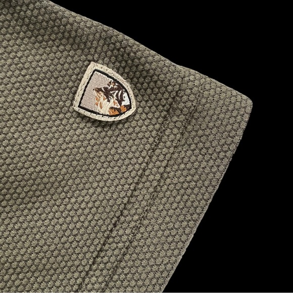 Kuhl Mens Heather Olive Green SS Pockets Lightweight Engineered Polo Shirt 2XL - Picture 7 of 10